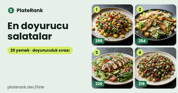 En doyurucu salatalar