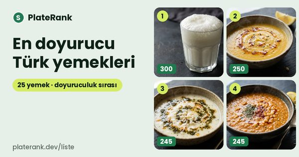 En doyurucu Türk yemekleri