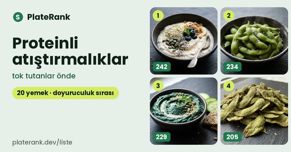 Proteinli atıştırmalıklar