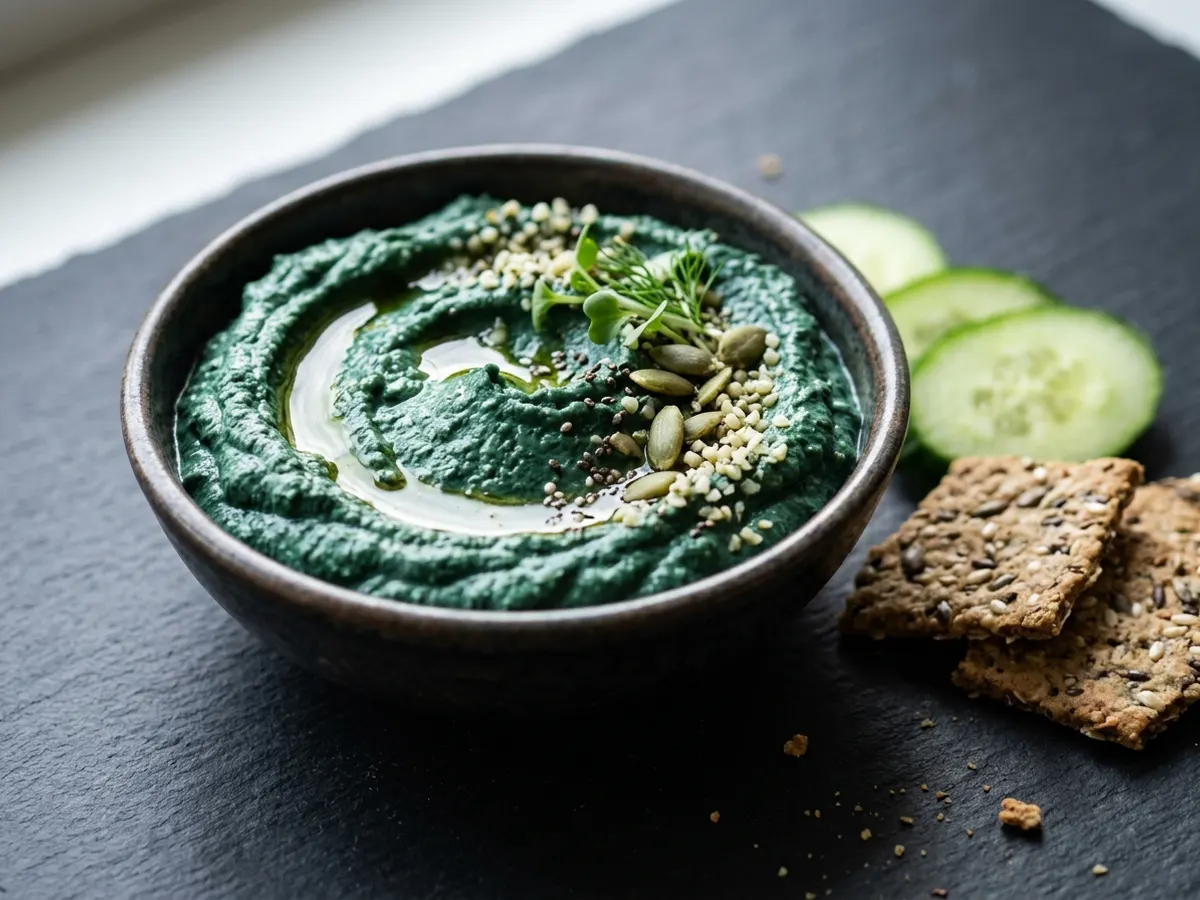 Spirulinalı protein dip